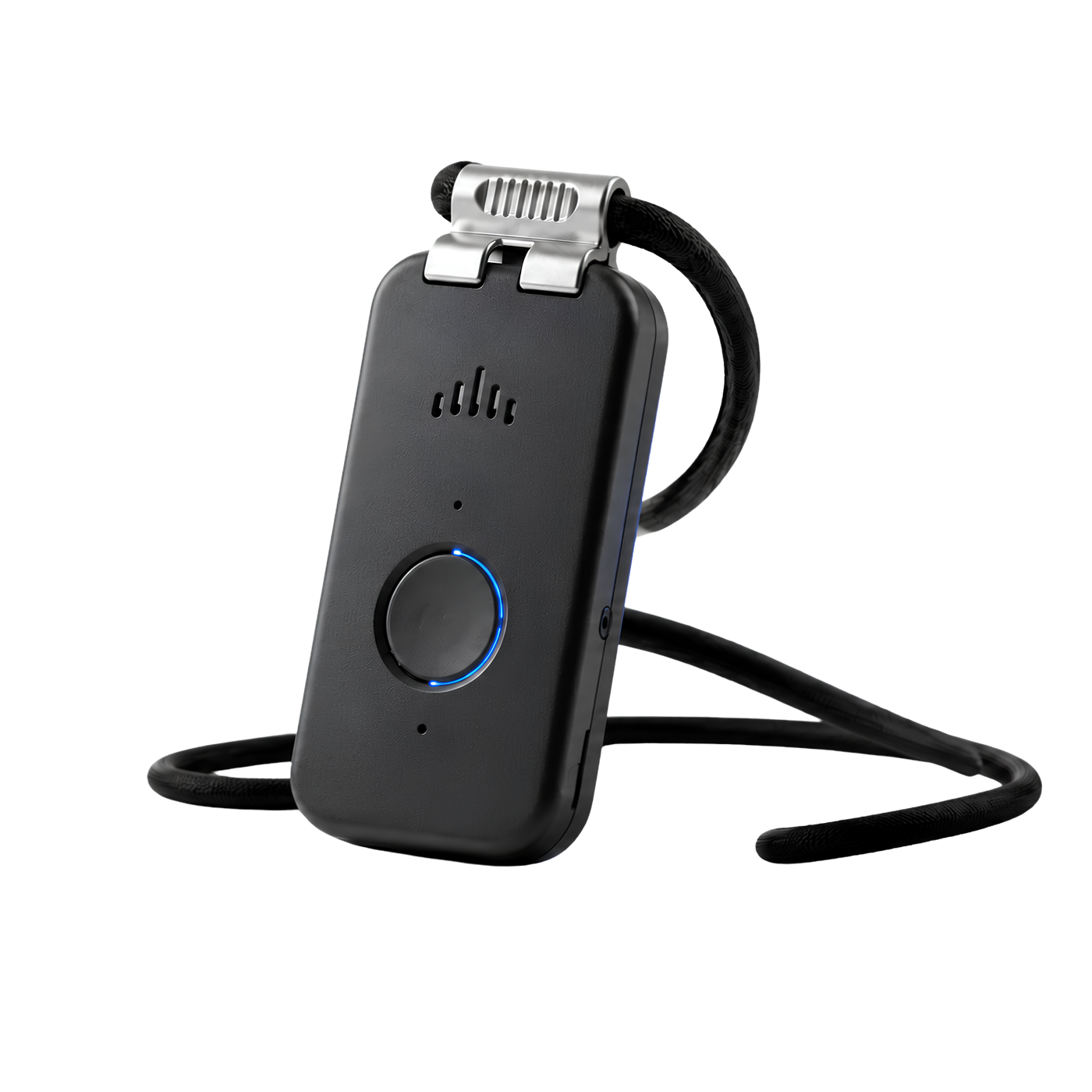The DDD Medical Alert Pendant with its neck lanyard