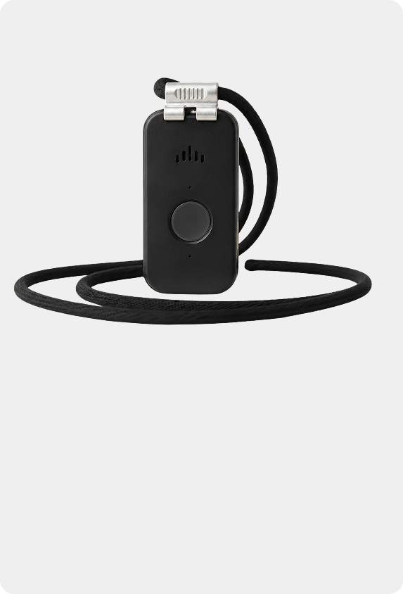Medical alert device with cord